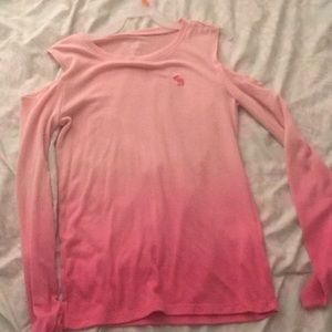 Pink long sleeve Abercrombie kids shirt